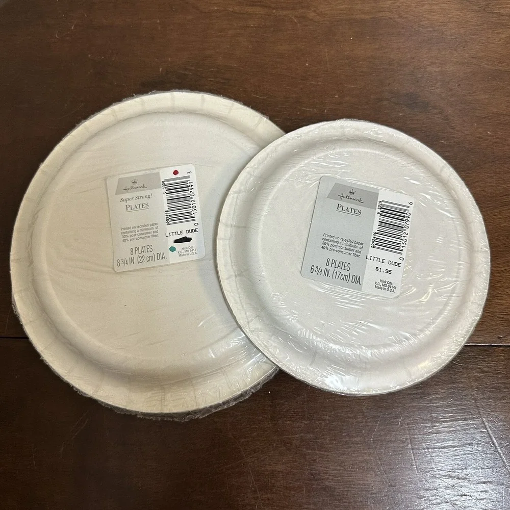 Vintage Hallmark Happy Birthday Pardner Ride Em Cowboy Horse Party Plates NOS
